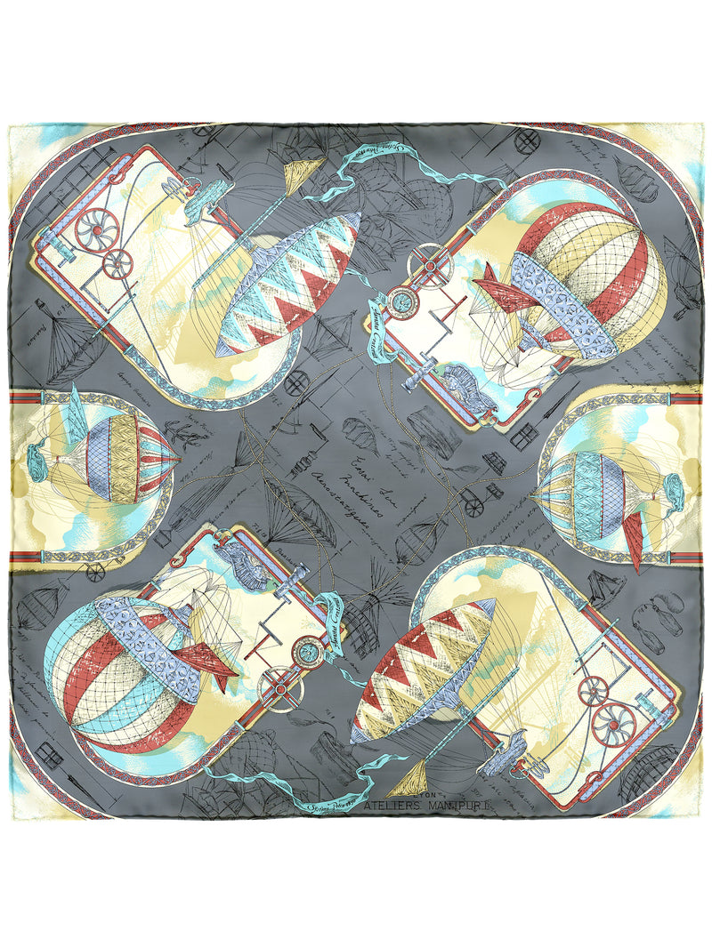 シルクスカーフ88＞ ドラフトバルーン – manipuri