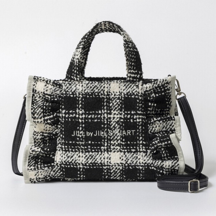 JILL by JILL STUART BOOK ツイードフリルバッグ BLACK ver. | 商品