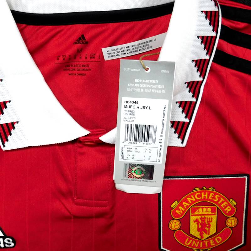 マンチェスターユナイテッド 22 ホーム 長袖 ユニフォーム ADIDAS 2022