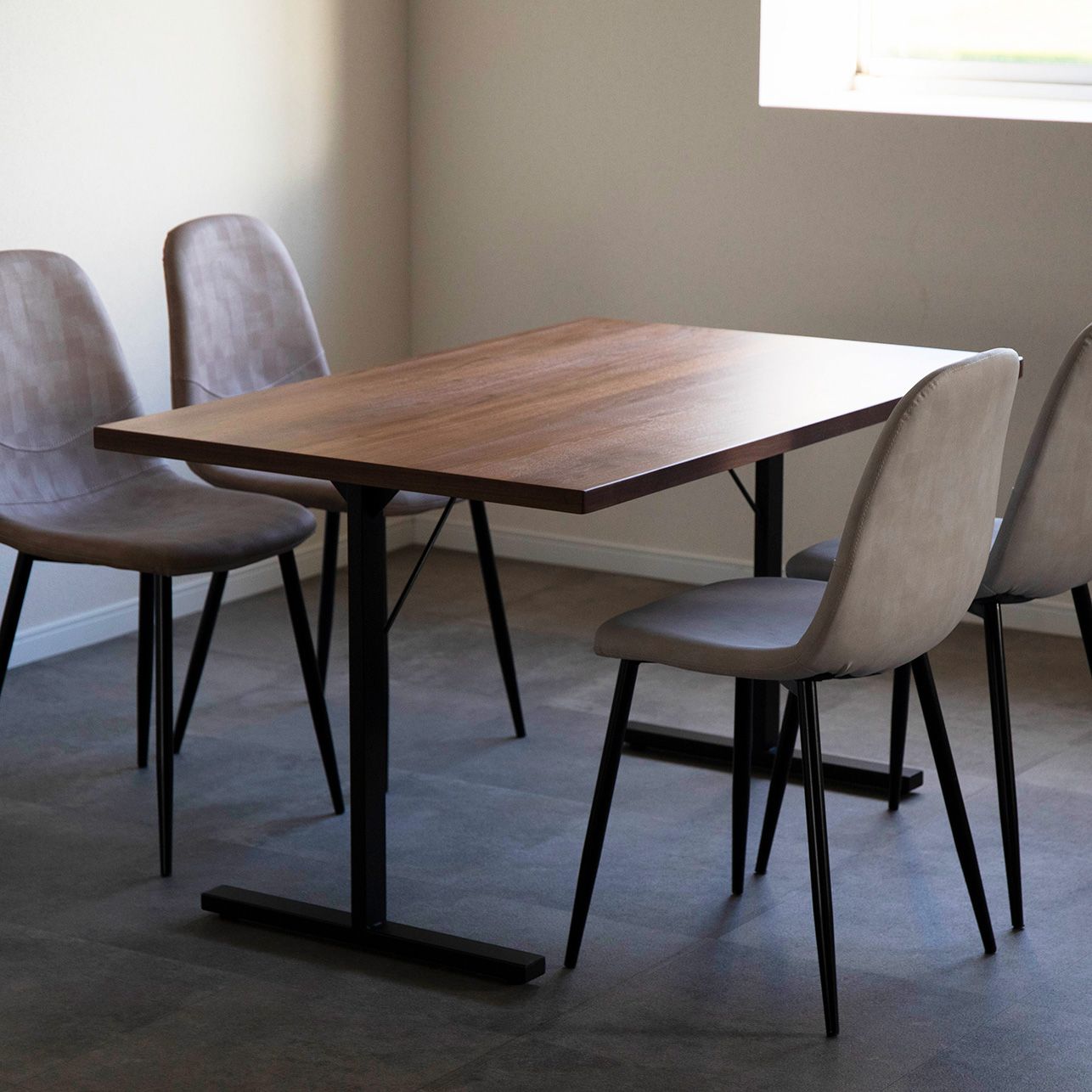 幅125］ LEGO ｜ H型 アイアン脚 ダイニングテーブル