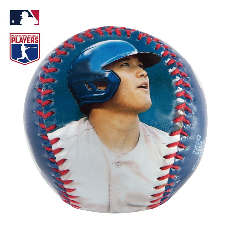 大谷翔平 ボブルヘッド &プリントサイン入りボール& Topps カード 大谷