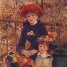 250-08b/Pierre Auguste Renoir/ルノワール-テラスにて