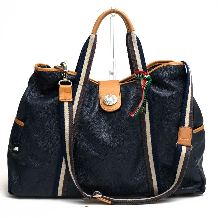 orobianco / オロビアンコ ストライプ ストライプ 牛革 シボ革