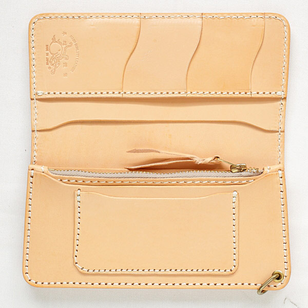 革蛸謹製 台形ロングワレット（セカンドタイプ）サドル | 革蛸レガシー