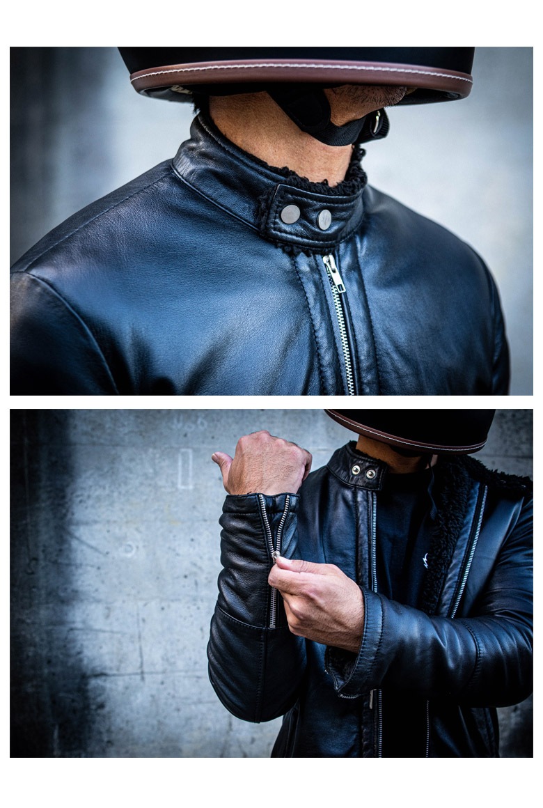 RIDEZ(ライズ)シングルライダースジャケット RLWJ008 バイク用品