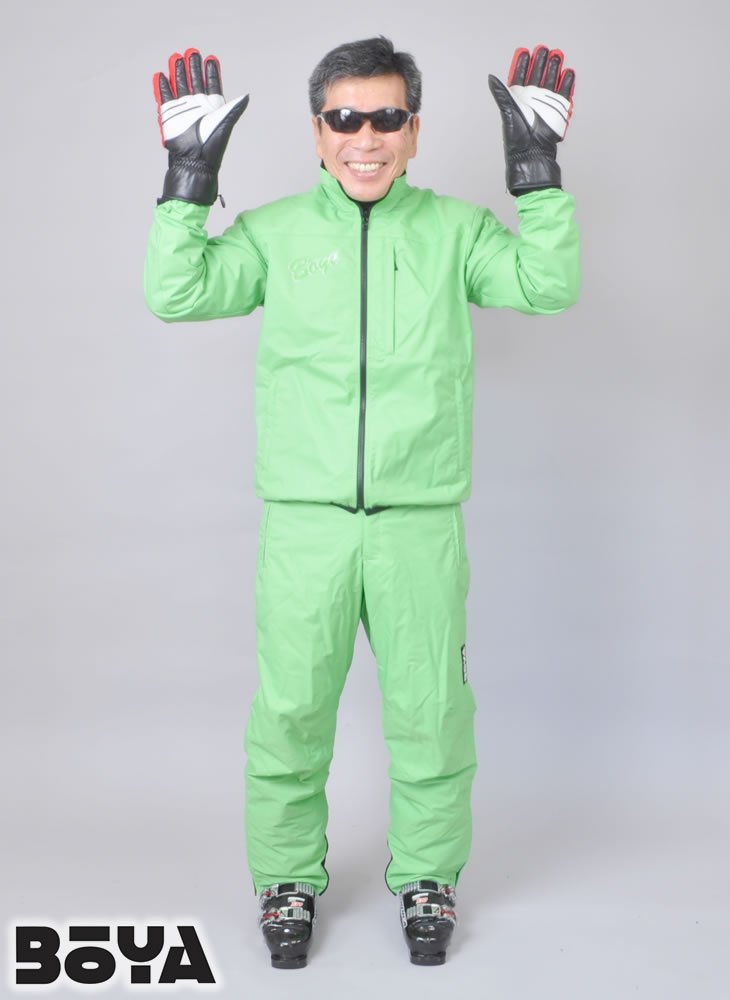 アウター兼用スキーウェア スノーウェア【ライムグリーン/ライムの実