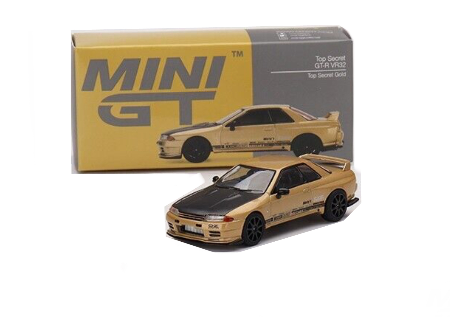 Mini GT Top Secret Nissan Skyline GT-R VR32 Top Secret Gold #431