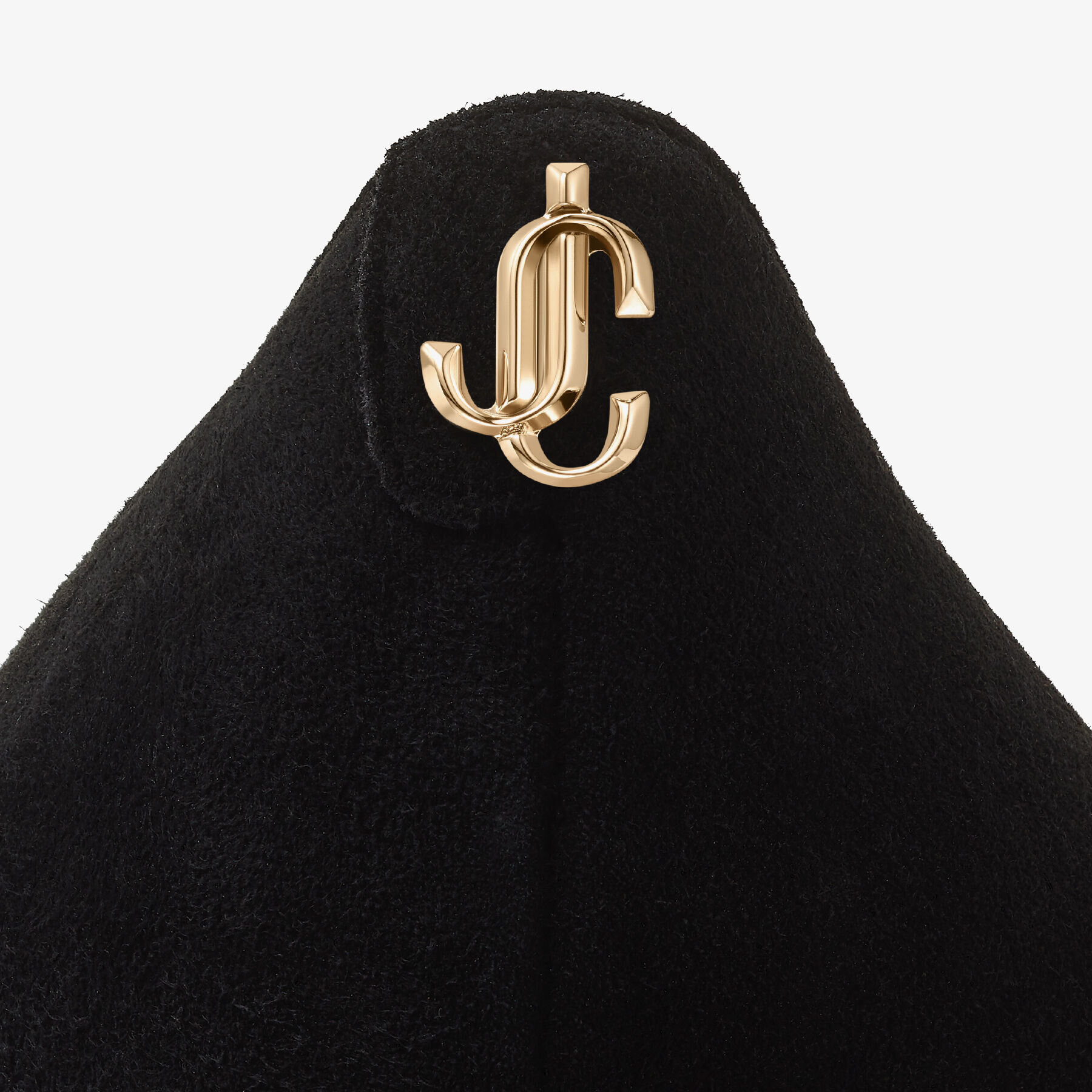 JCロゴ付き Black スエード・ポインテッドトゥ パンプス |LOVE 65 |24