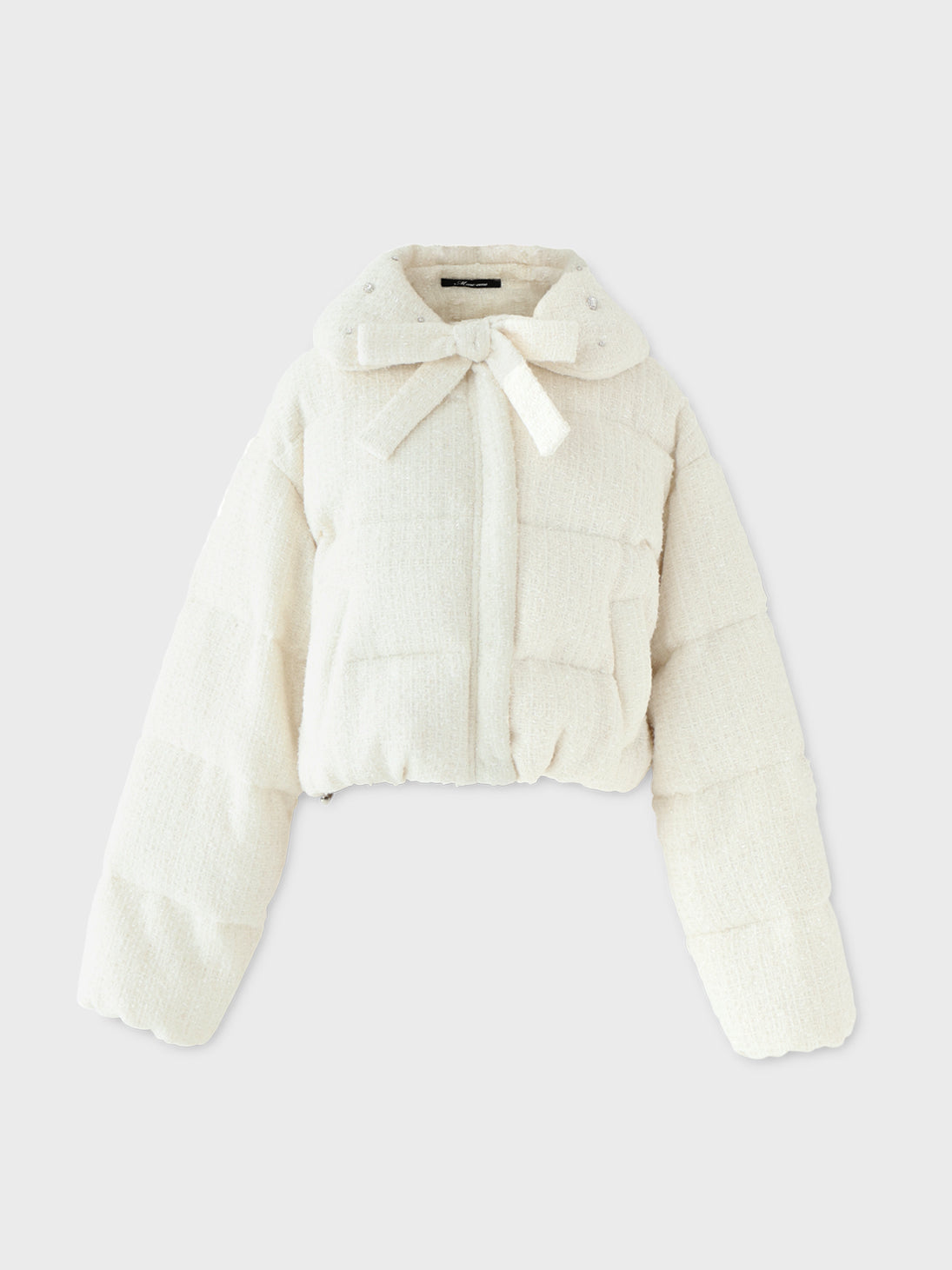 SALE】Ribbon tweed short down jacket (eme10458) – M me eme