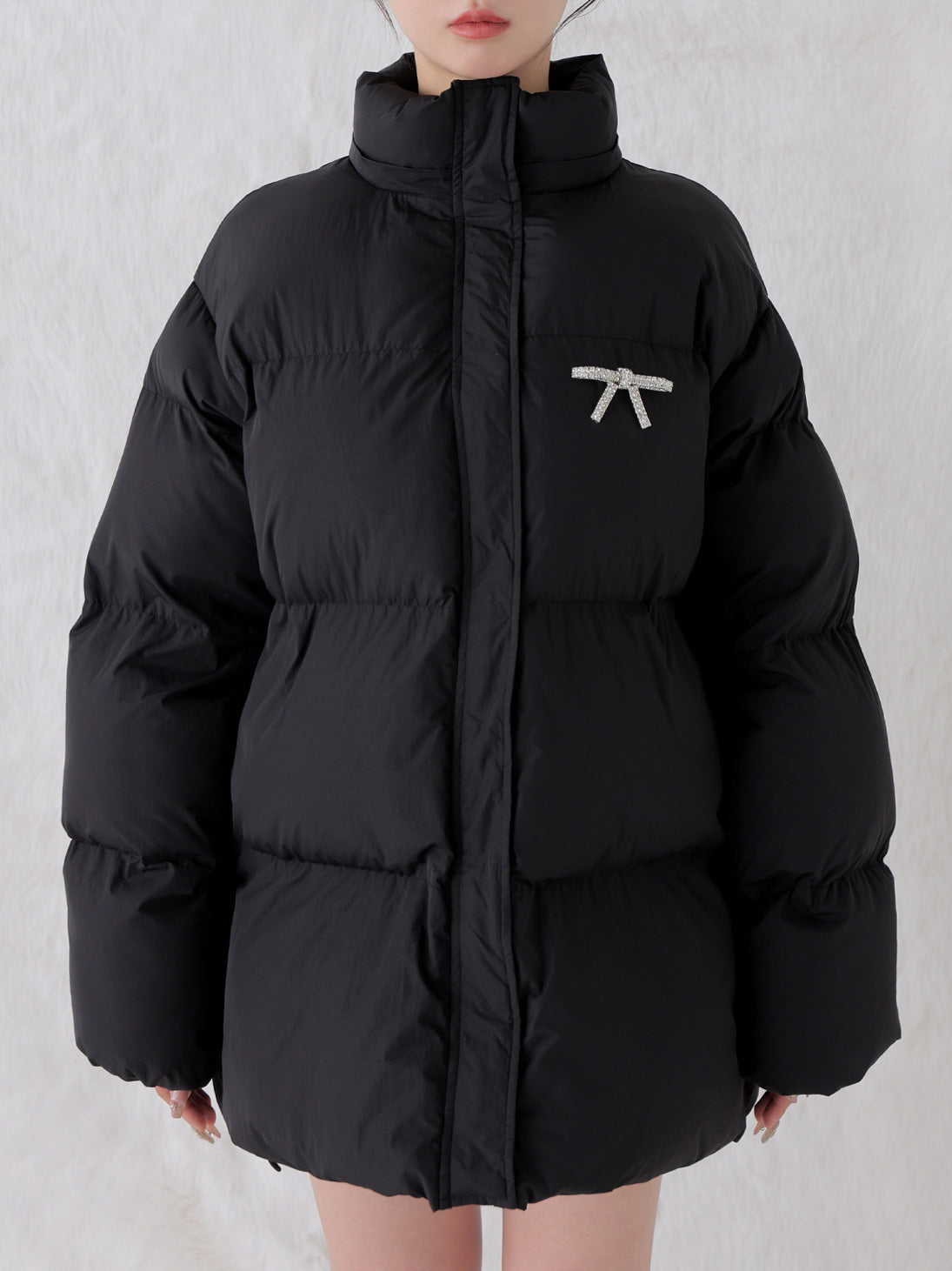 Bijou ribbon down jacket(eme10816) – M me eme