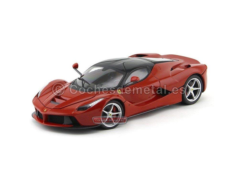 Amazon.com: Ferrari Modellauto1:18 LaFerrari Hot Wheels Elite Rot