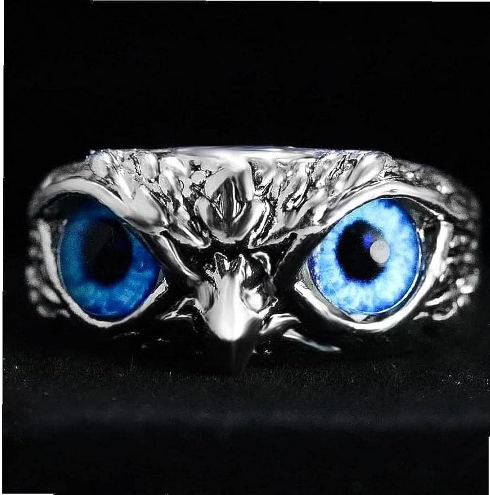 Amazon | [GIZMAC] 指輪 フクロウ リング レトロ 動物 オープンリング