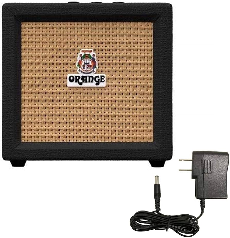 Amazon | 【汎用ACアダプター付】Orange オレンジ CRUSH MINI Black
