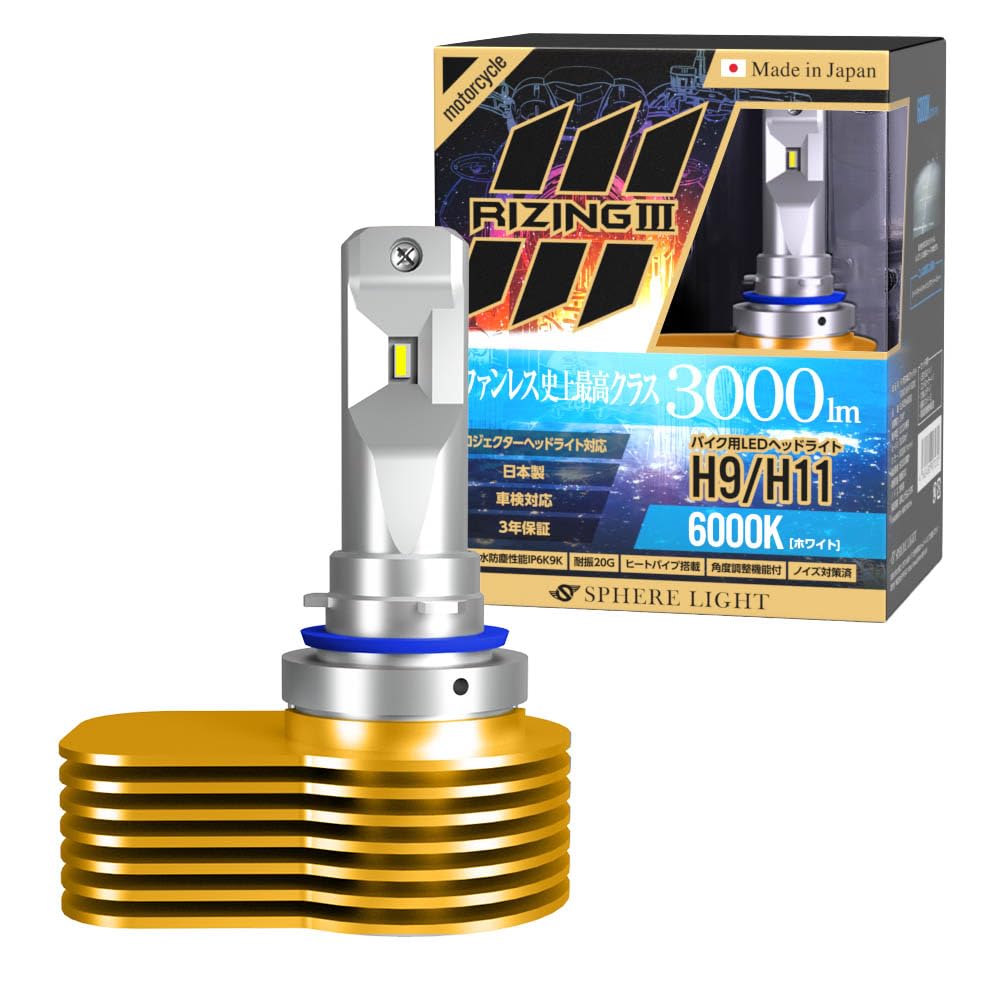 Amazon.co.jp: スフィアライト(SPHERELIGHT) スフィアLED RIZING3 2輪