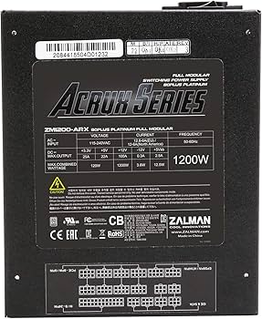 Amazon.co.jp: ZALMAN ACRUX 1200W PC電源ユニット 80PLUS Platinum
