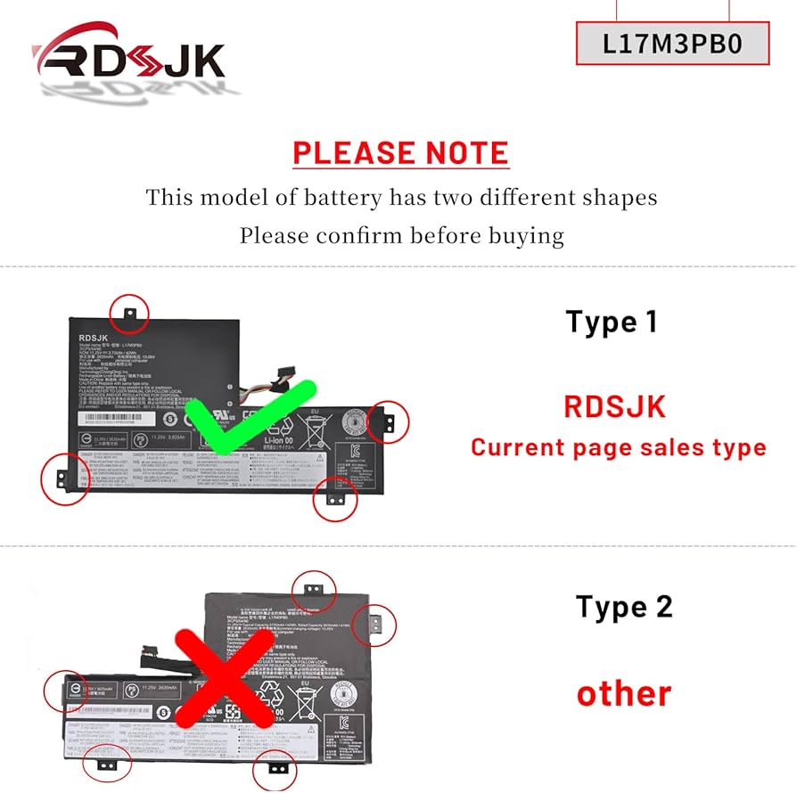 Amazon.com: L17M3PB0 L17L3PB0 L17C3PG0 L18D3PG1 Laptop Battery for