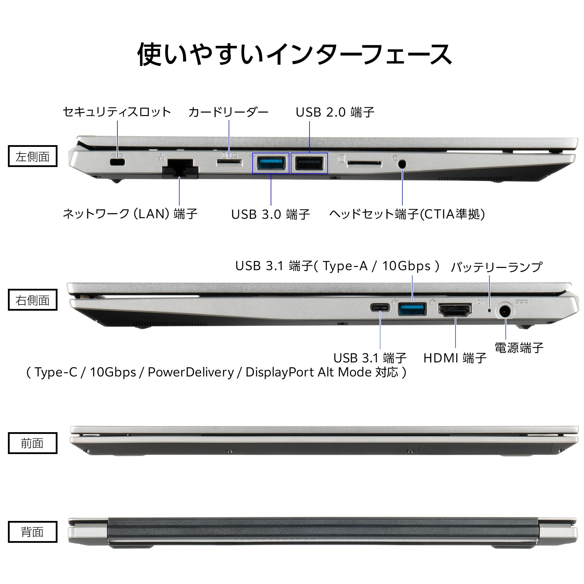 Amazon.co.jp: mouse B5 【3年保証】 ノートパソコン (15.6インチ フル