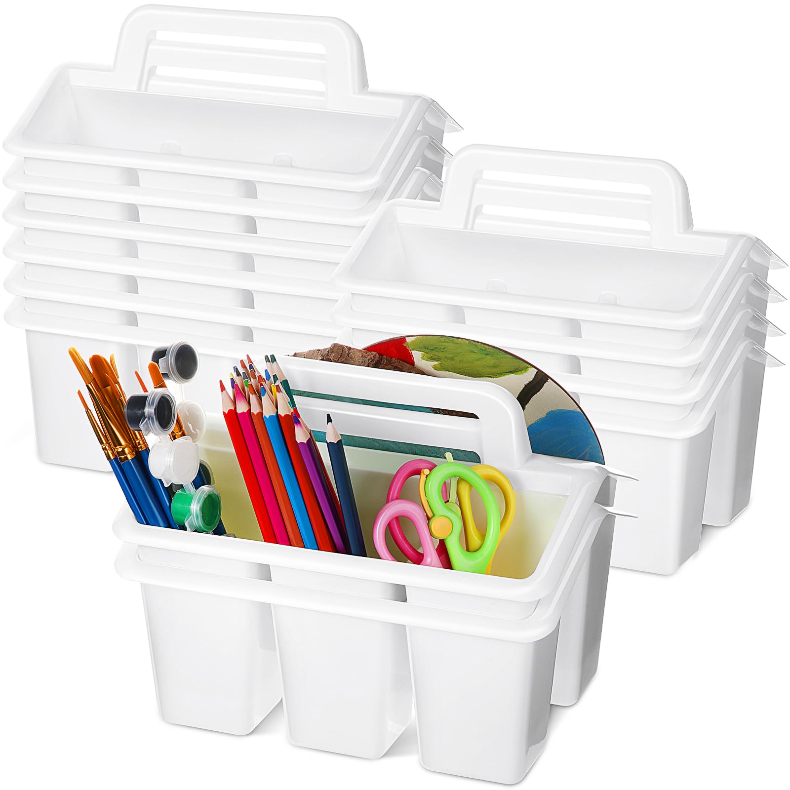 Amazon.com: WILLBOND 12 Pcs Classroom Storage Caddies Stackable