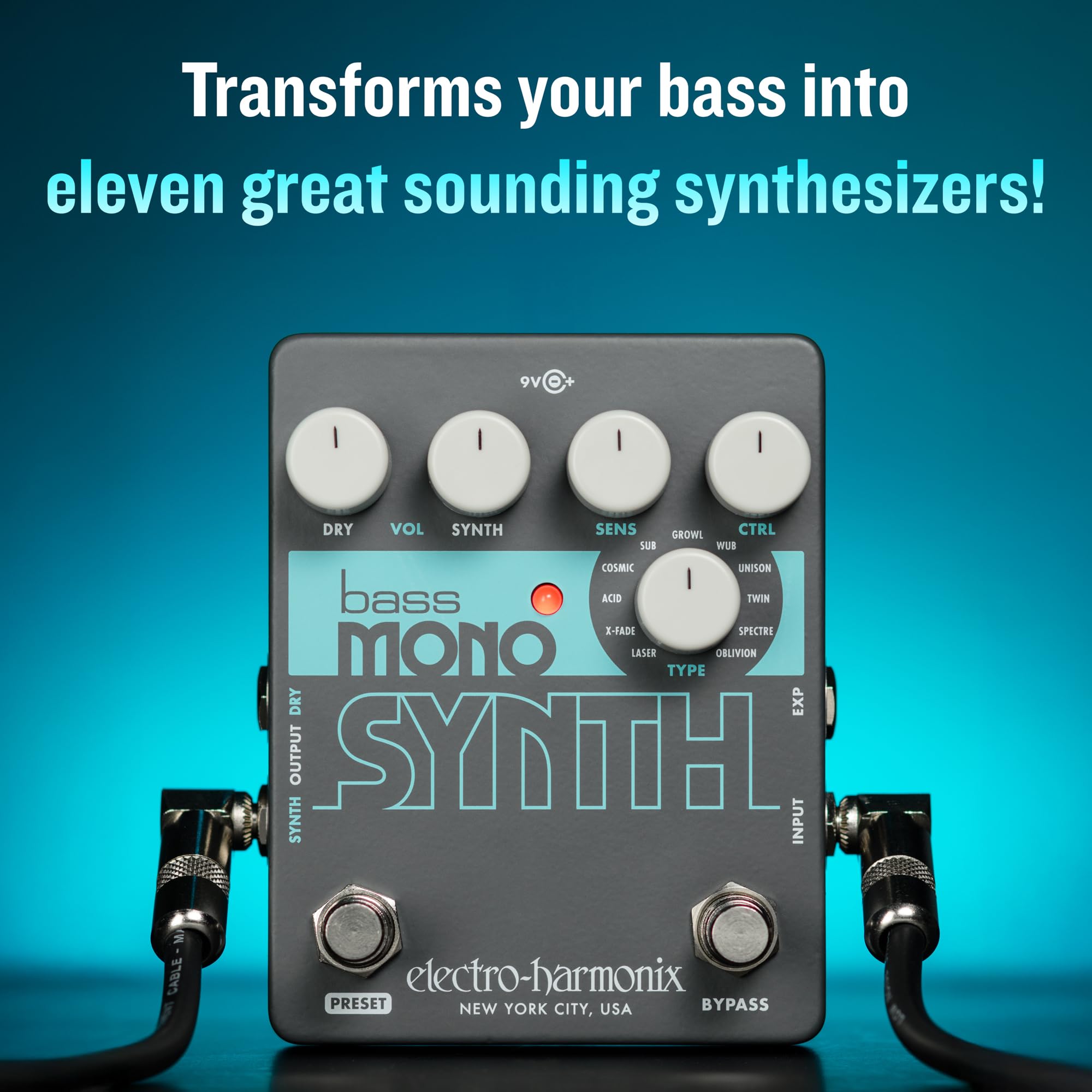 Amazon.com: Electro-Harmonix Bass Mono Synth Bass Synthesizer