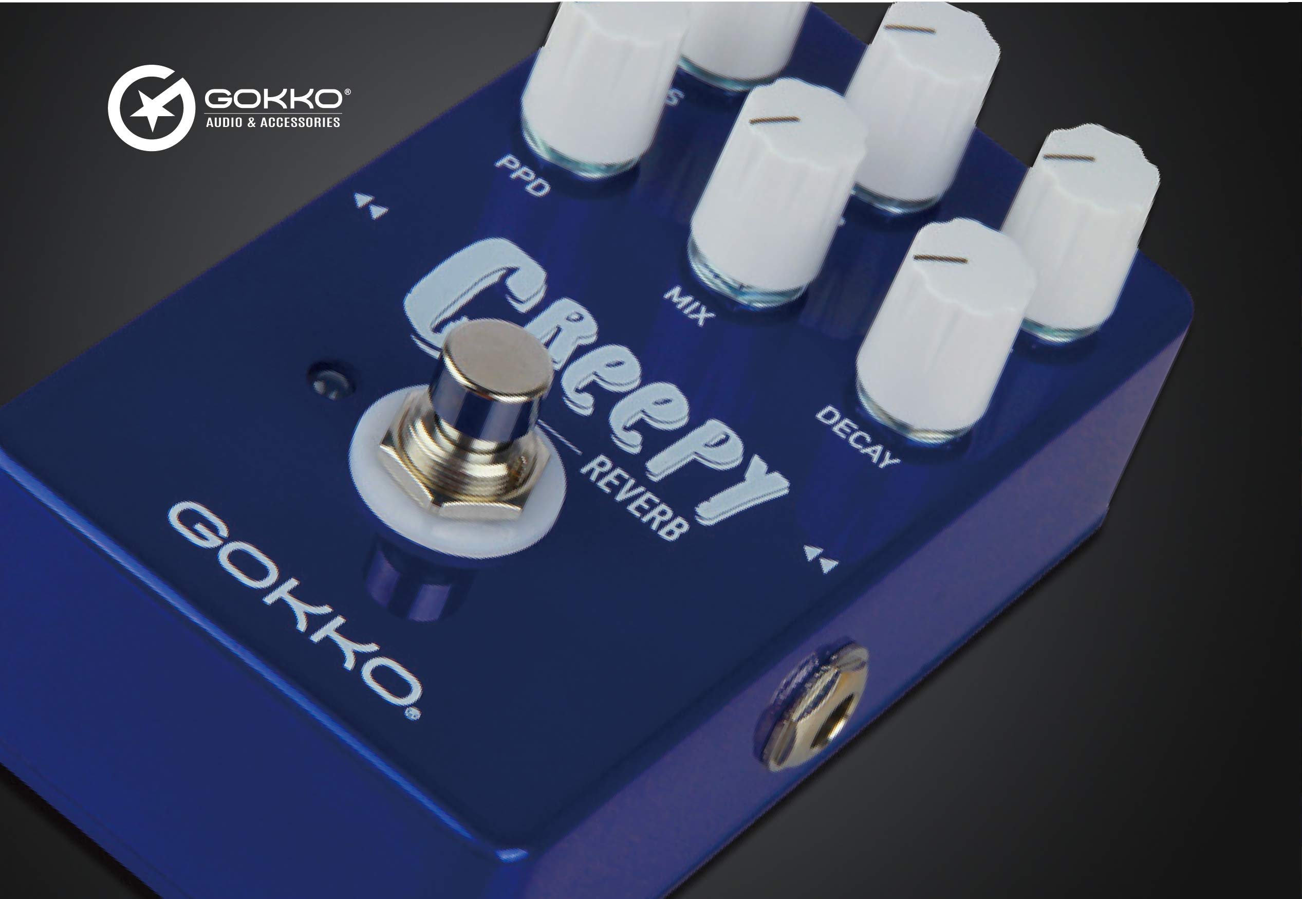 Amazon | GOKKO 多機能リバーブ ペダル ギターエフェクター GK-26