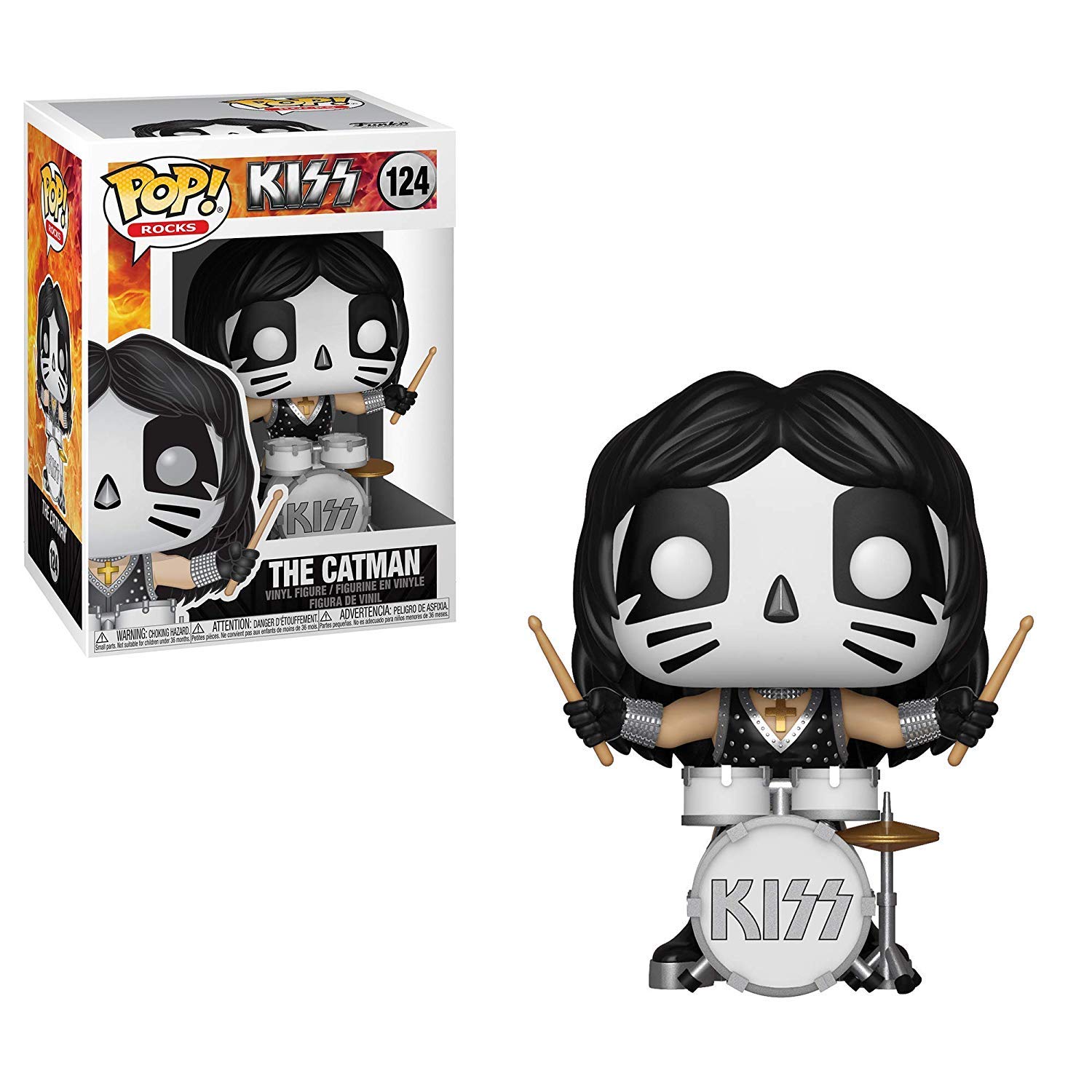 Amazon.com: FunKo Pop! Rocks: KISS Collectible Vinyl Figures, 3.75