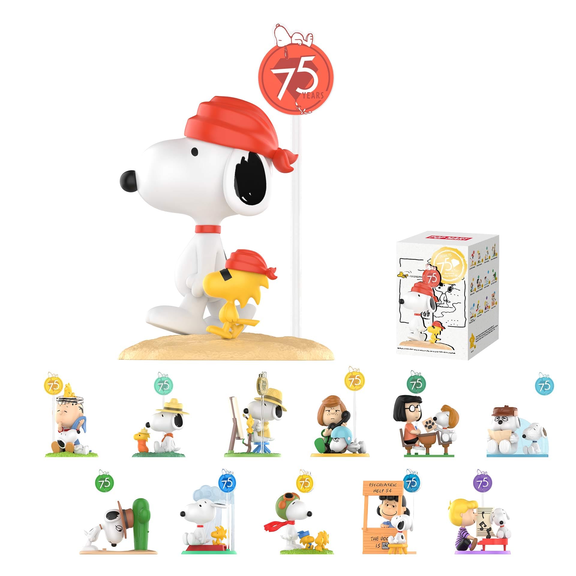 Amazon.com: POP MART Peanuts 75th Anniversary | Snoopy Comic Life