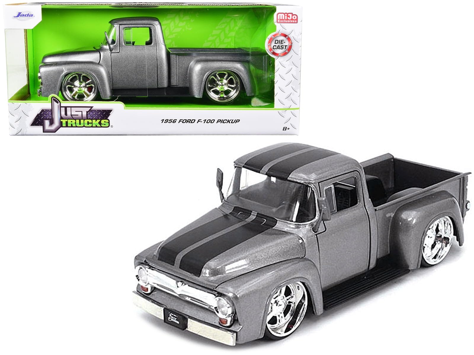 Amazon.com: 1956 F-100 Pickup Truck Gray Metallic with Black