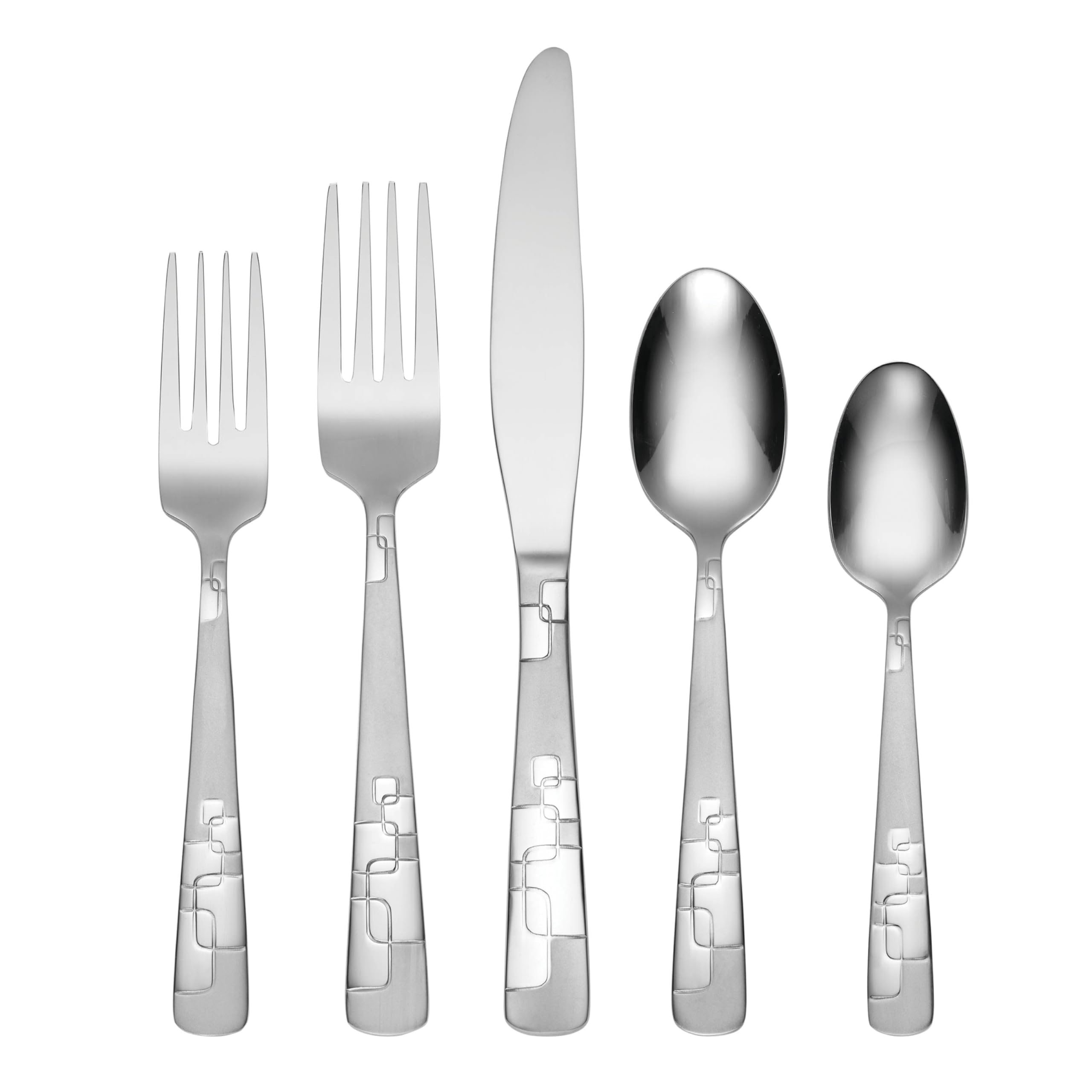 Amazon.com: Oneida Quadratic 20 Piece Everyday Flatware Set