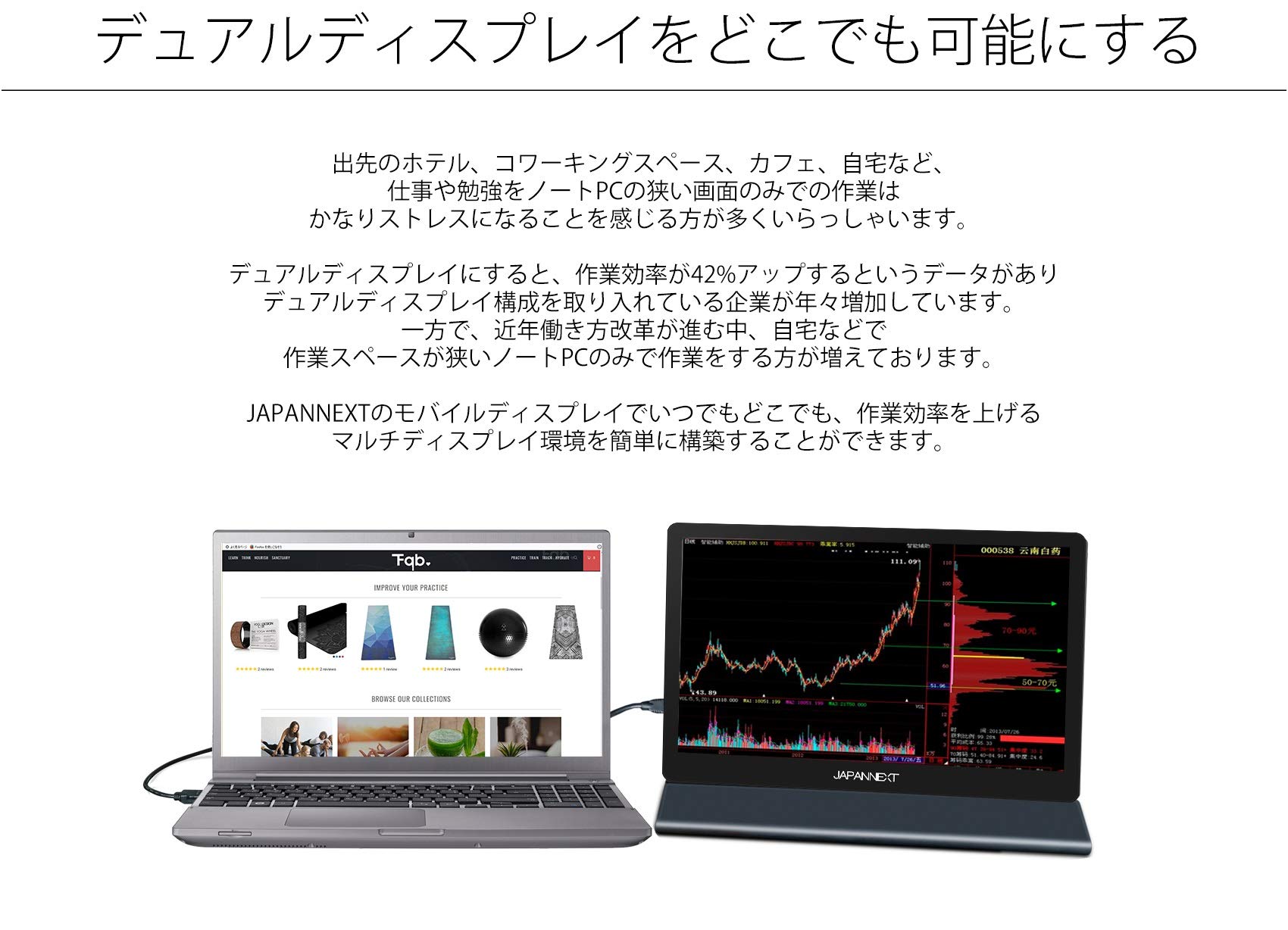 Amazon.co.jp: JAPANNEXT 15.8インチ モバイルモニター IPS パネル