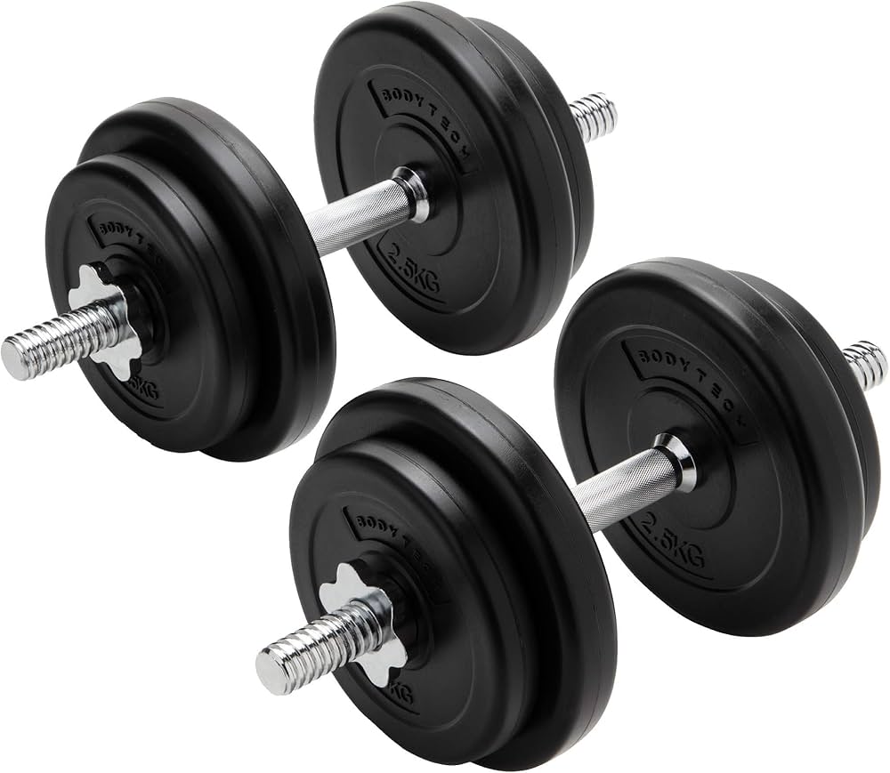 Amazon | ボディテック(Bodytech) PEコーティングダンベル 可変式20kg