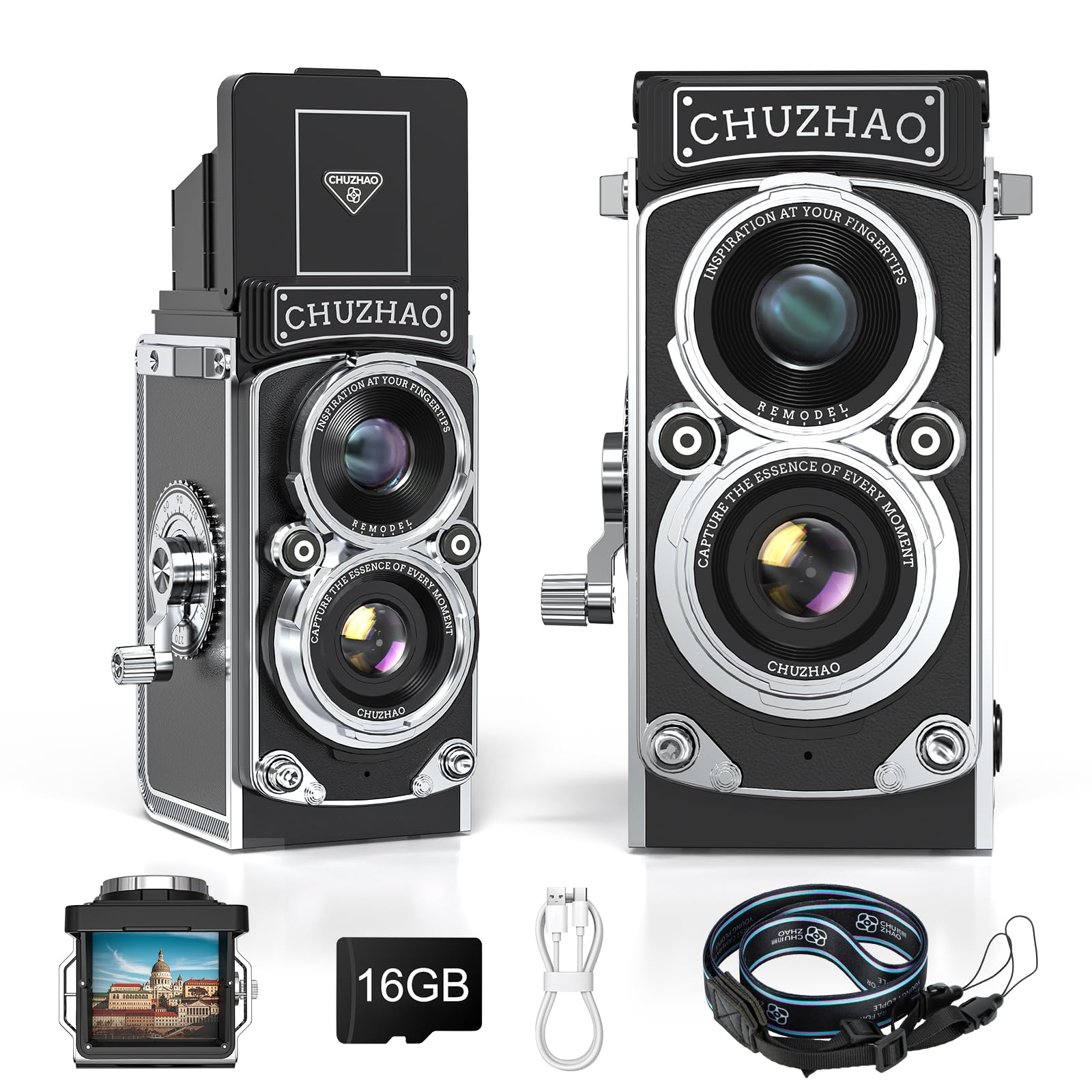 Amazon.co.jp: CHUZHAO レトロカメラ ミニレトロデジタルカメラ 1080P