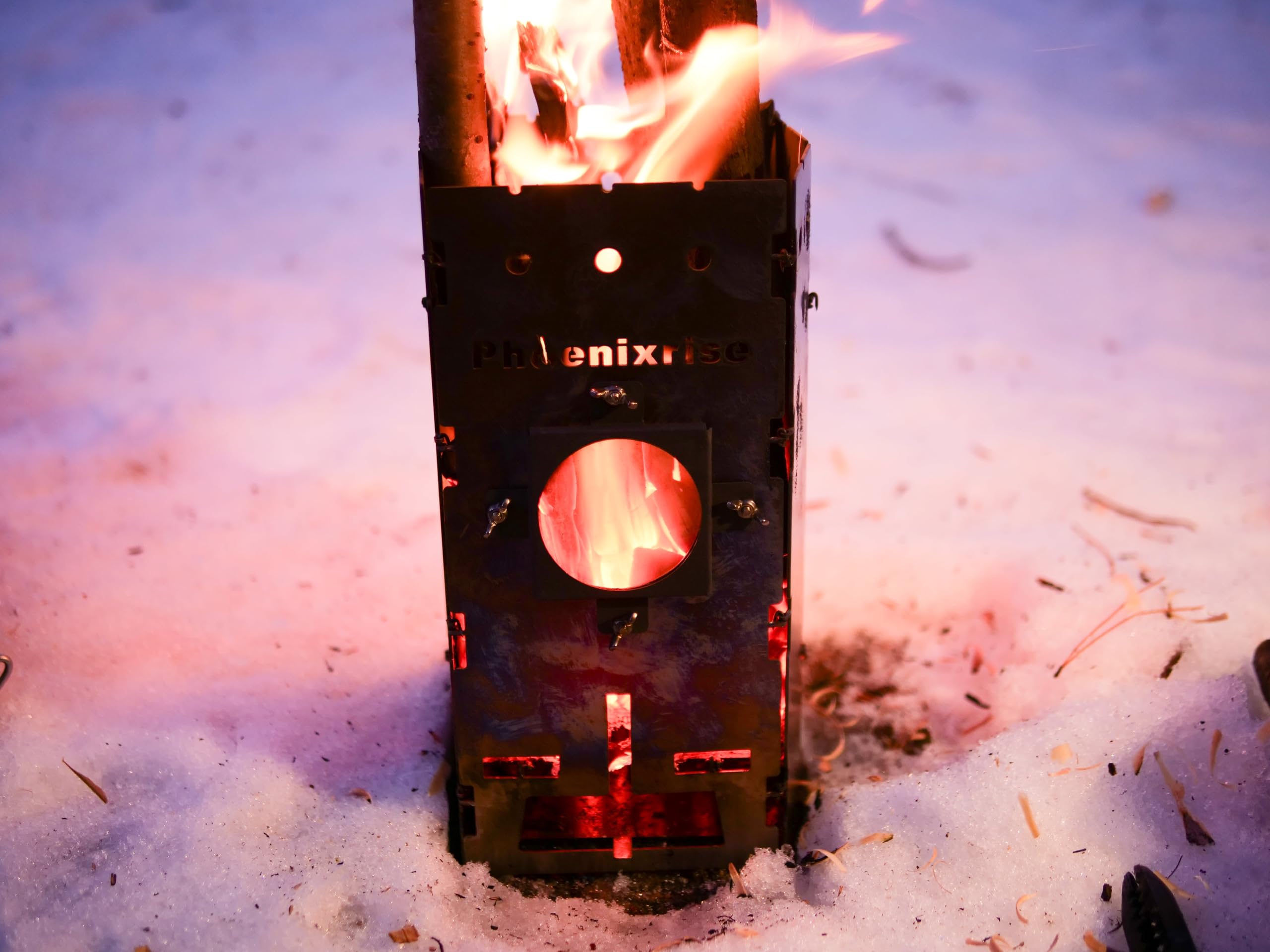 Amazon | [OD-03] Over Drive 3 ステンレス 焚火台 折りたたみ 窓付き