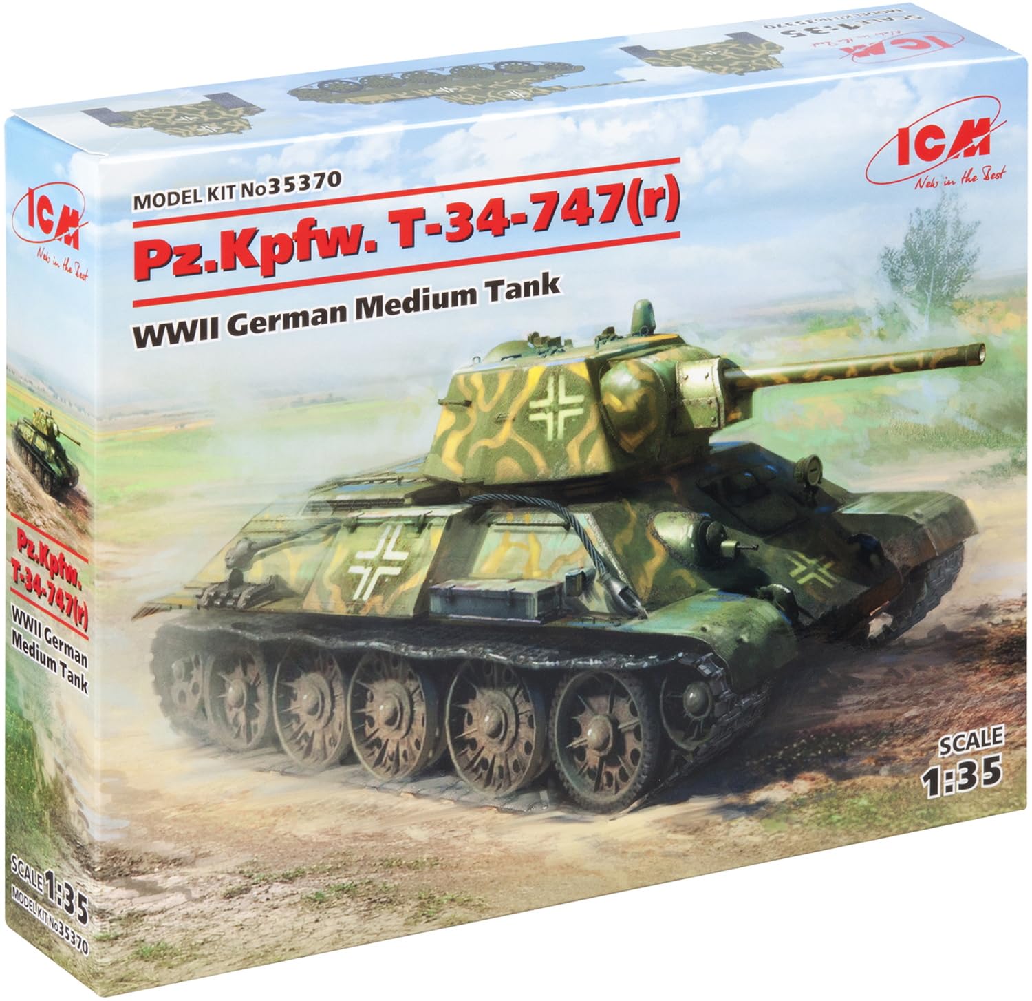 Amazon | ICM 1/35 第二次世界大戦 ドイツ陸軍 鹵獲仕様 Pz.KpfW.747 T