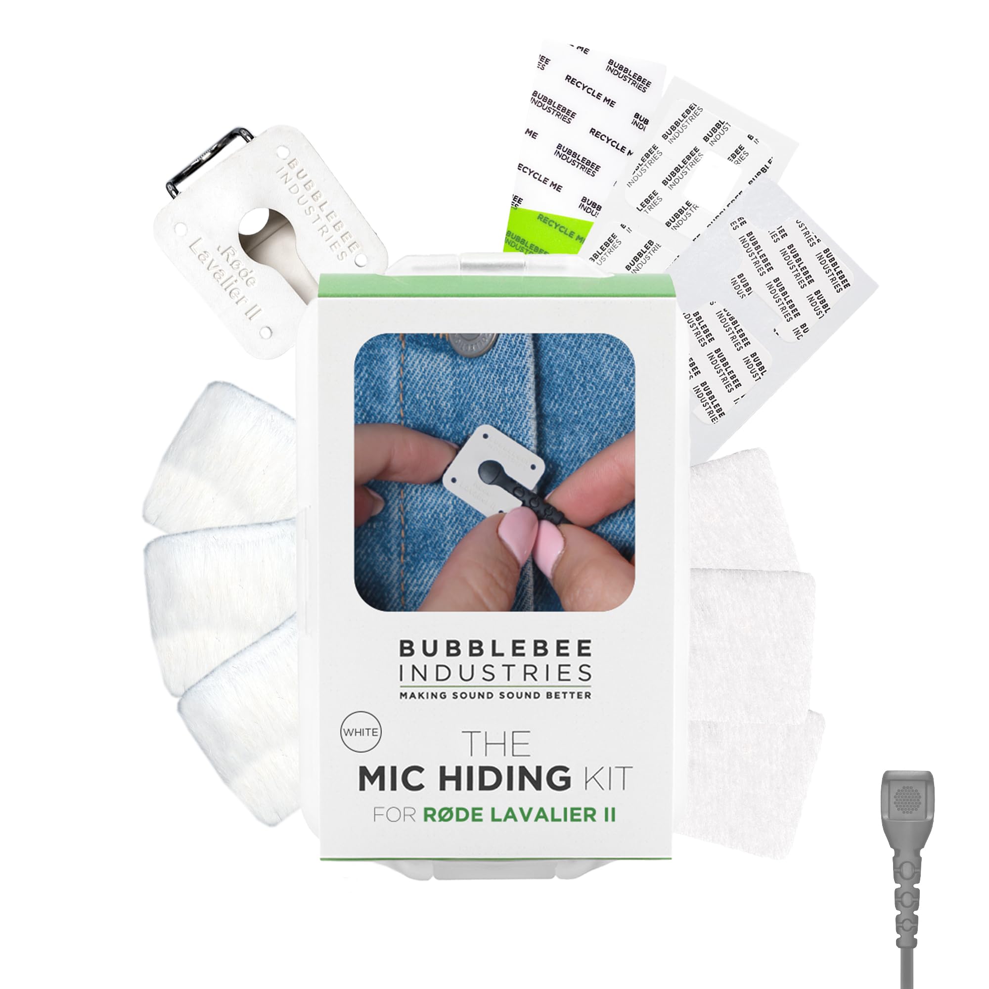 Amazon.co.jp: RODE Lavalierマイク隠しキット – 隠す、ノイズ&風低減