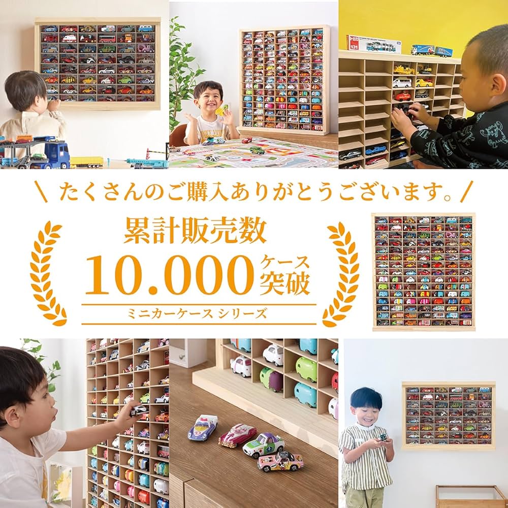 Amazon.co.jp: もりもり工房 ミニカーケース (15×5マス / 最大150台
