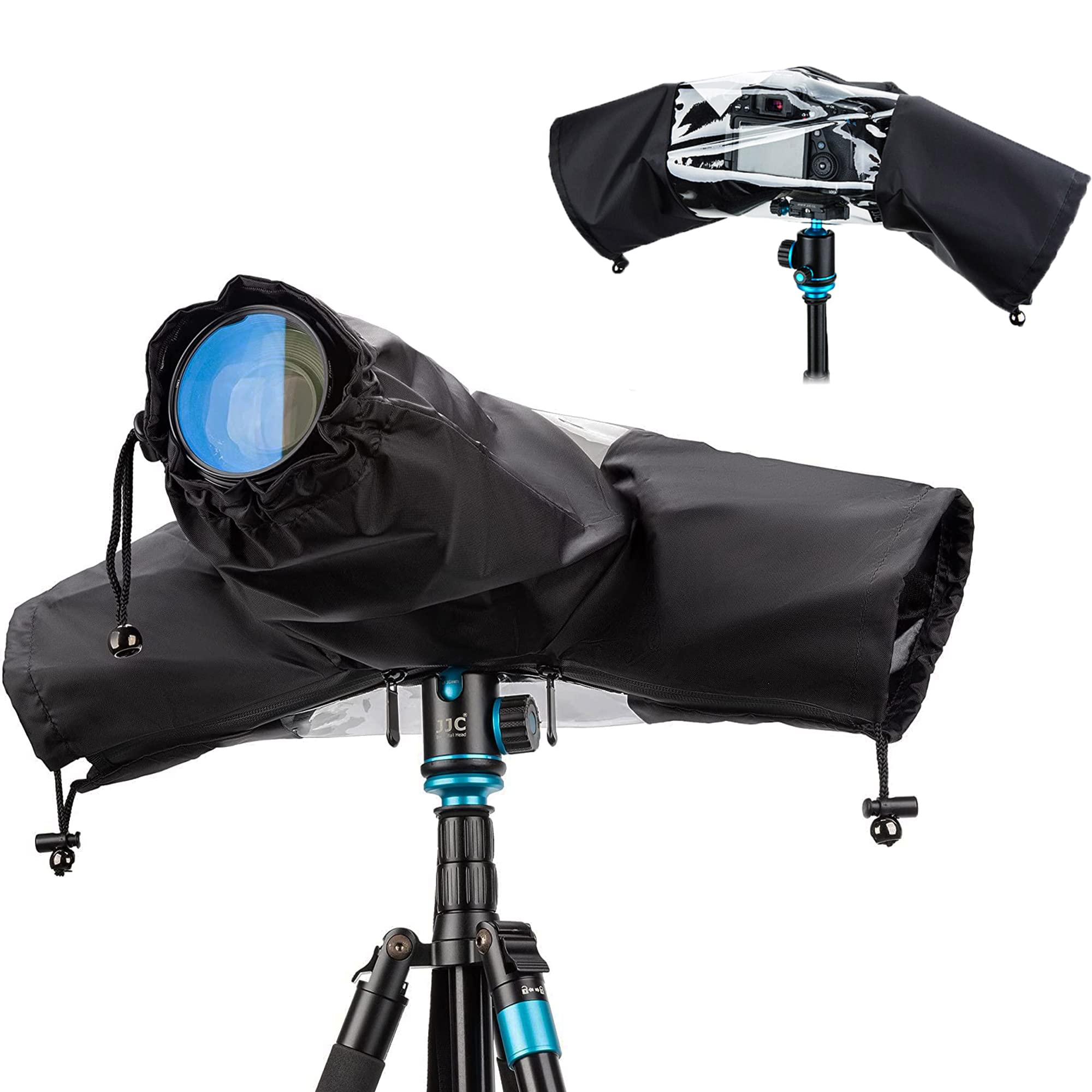 Amazon | JJC カメラレインコート レインカバー カメラ+レンズのサイズ