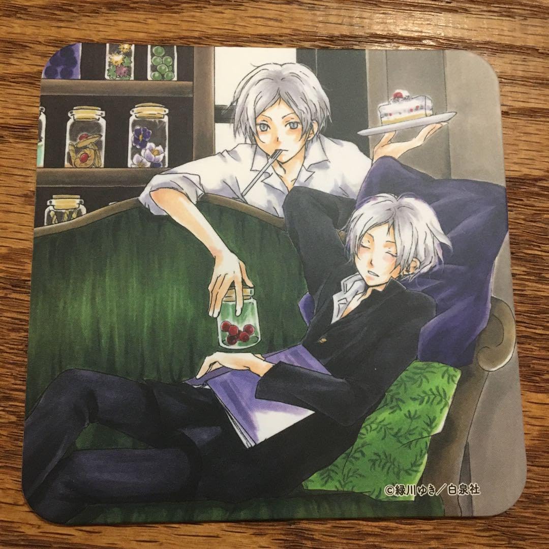 Amazon.co.jp: 夏目友人帳 夏目貴志 ニャンコ先生 原作絵 コースター