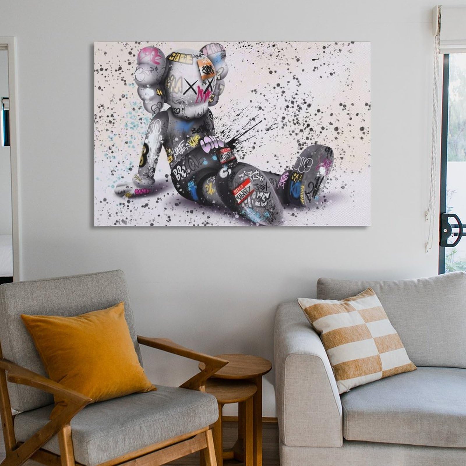 Amazon.co.jp: カウズ ポスター キャンバス アートパネル アートパネル