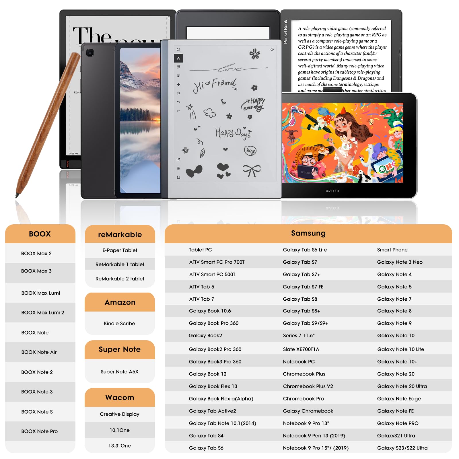 Amazon | スタイラスペン Remarkable 2本用 消しゴム付き デジタル交換