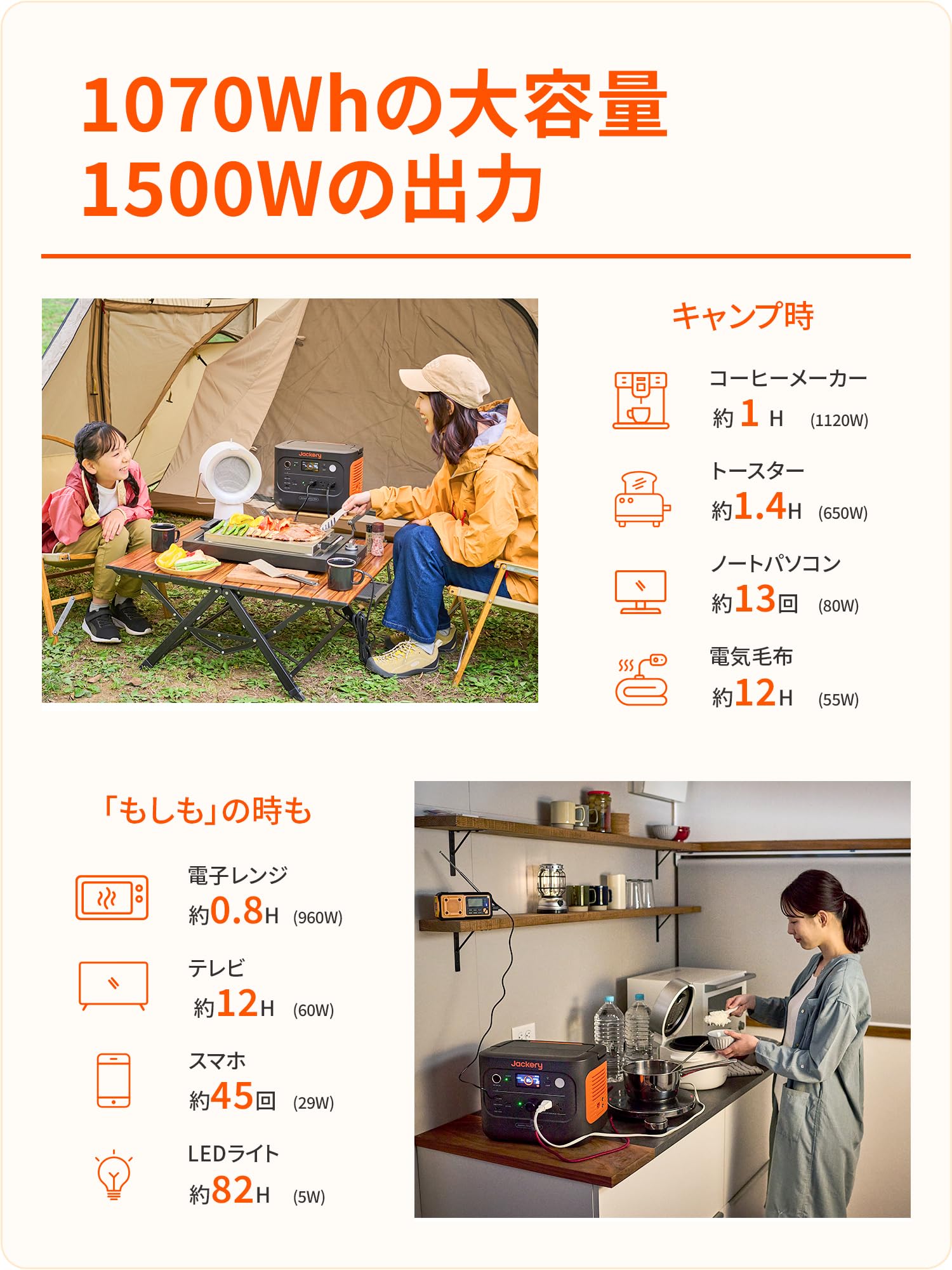 Amazon.co.jp: Jackery (ジャクリ) ポータブル電源 1000 New 100W
