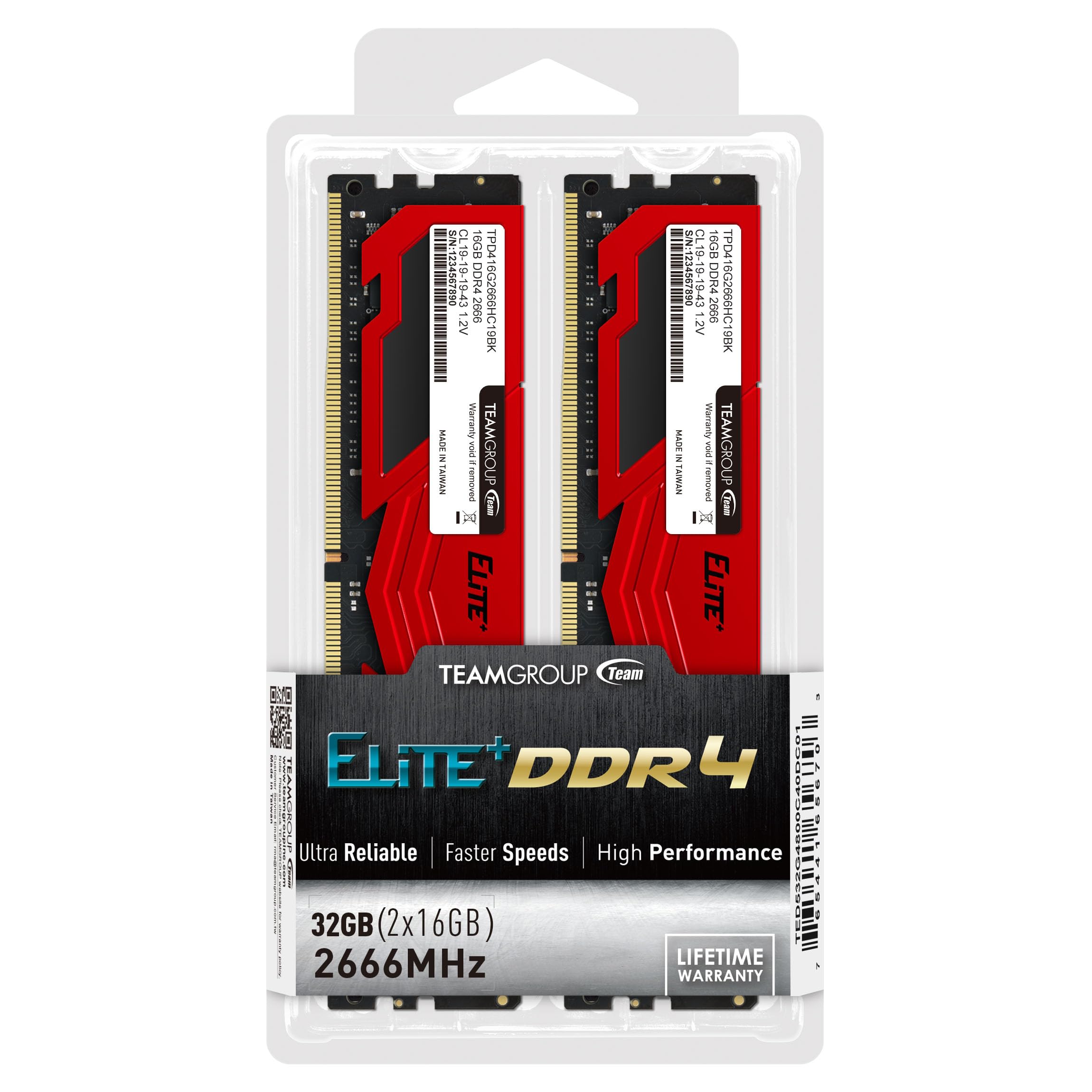 Amazon.co.jp: TEAMGROUP (旧称 Team) DDR4 2666MHz PC4-21300 32GB