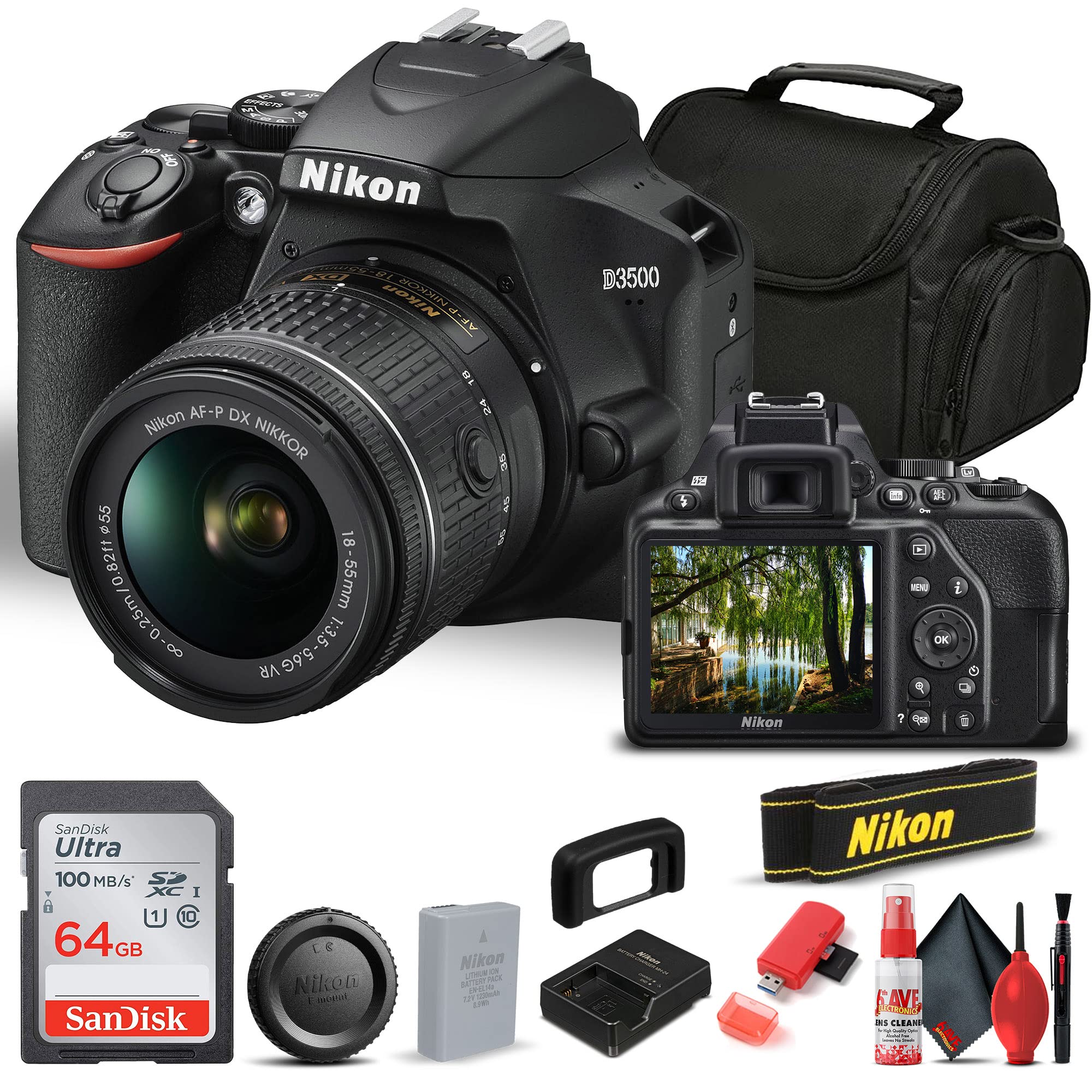 Amazon.com : Nikon D3500 DSLR Camera with 18-55mm Lens (1590