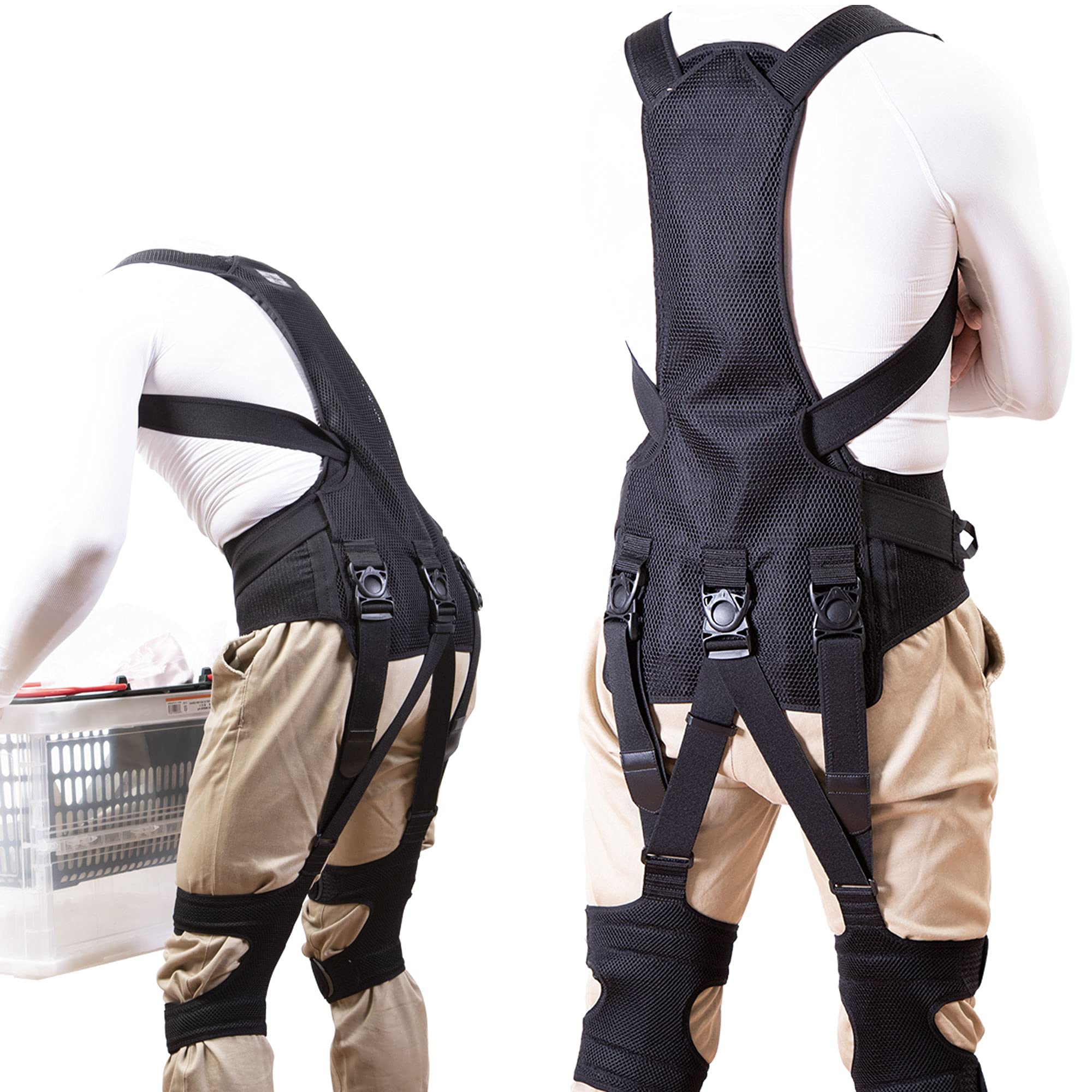 Amazon.co.jp: ワーキングパワースーツX（M・ブラック）ワーキング