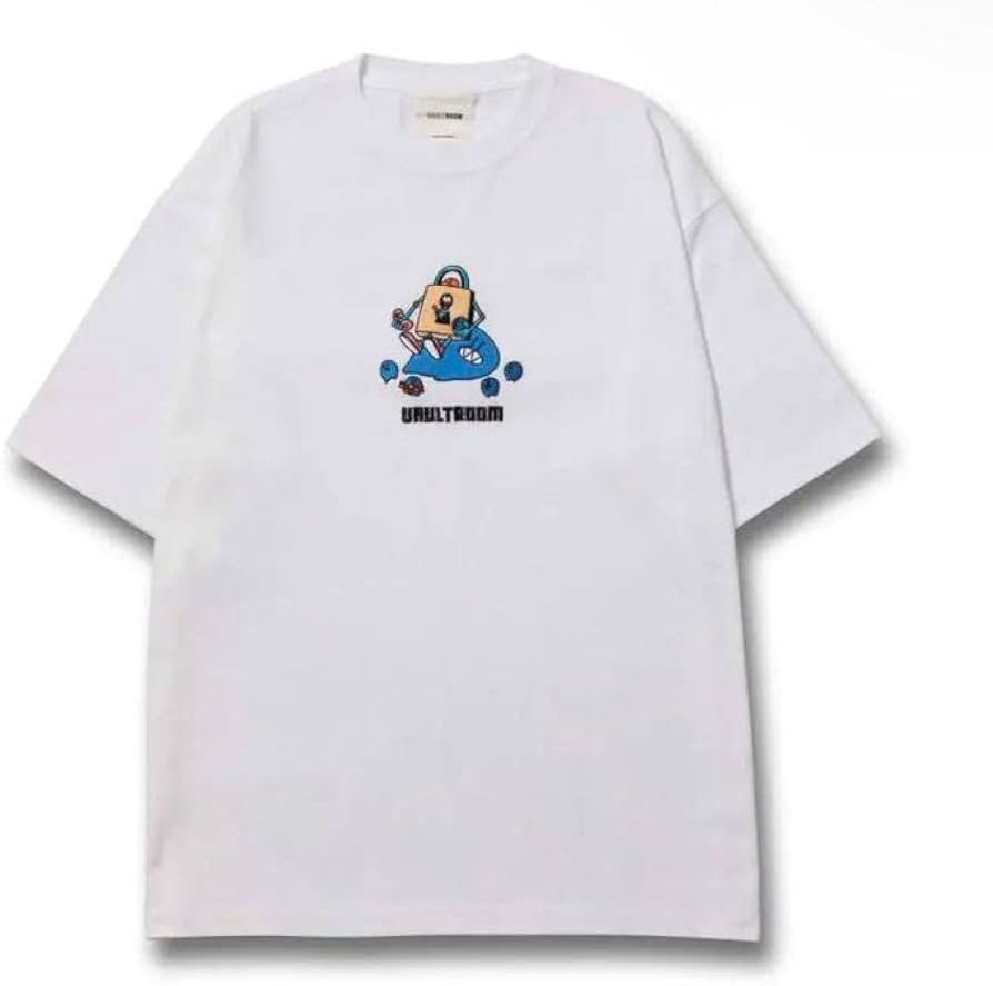 Amazon.co.jp: ボルトルーム らっだぁ コラボ Tシャツ 白 vaultroom L
