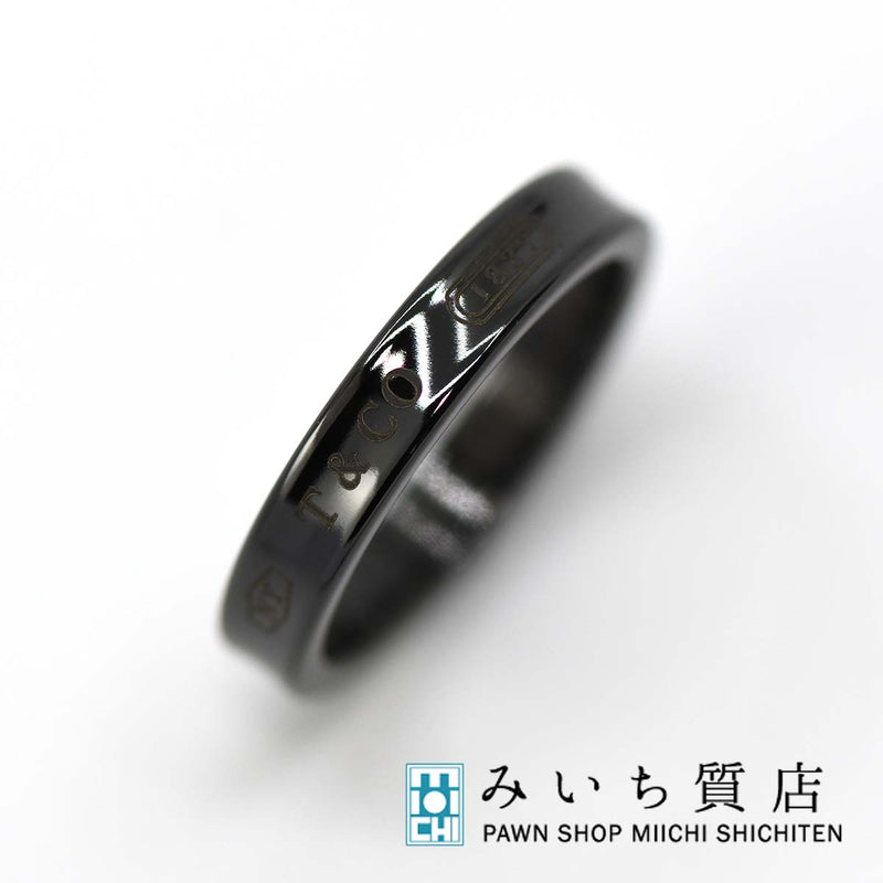 リング TIFFANY ティファニー ナロー ブラック チタン アクセサリー