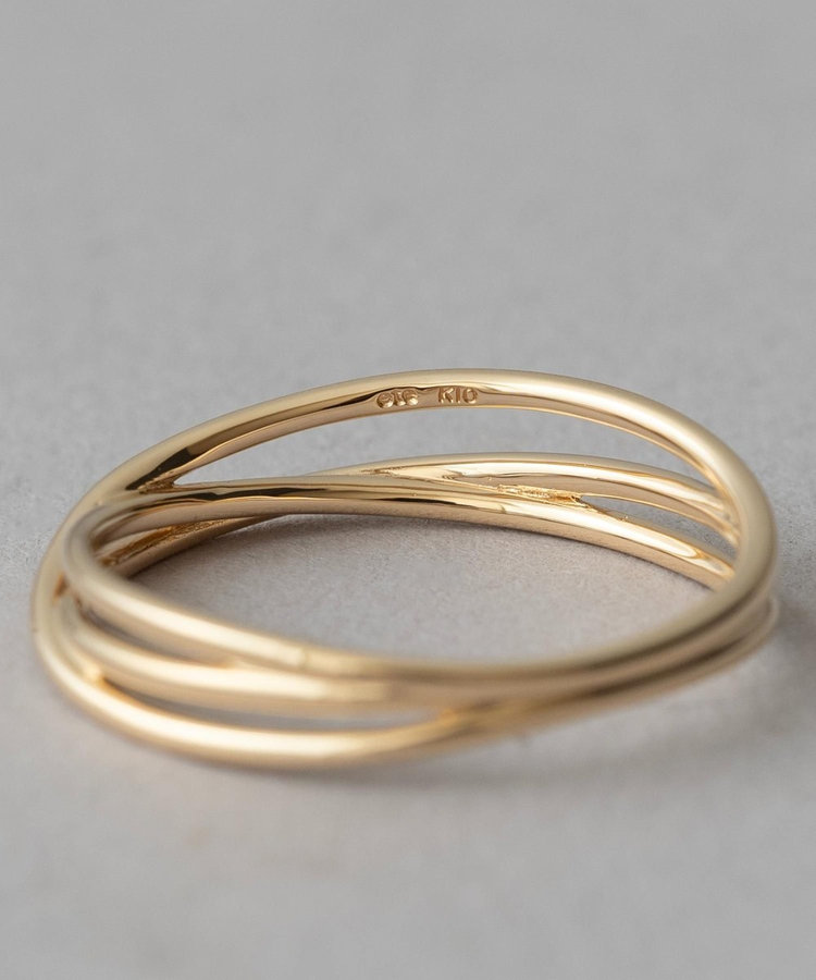 レイヤード] K10YG メッシュ リング（711001） ｜ women（ウィメンズ