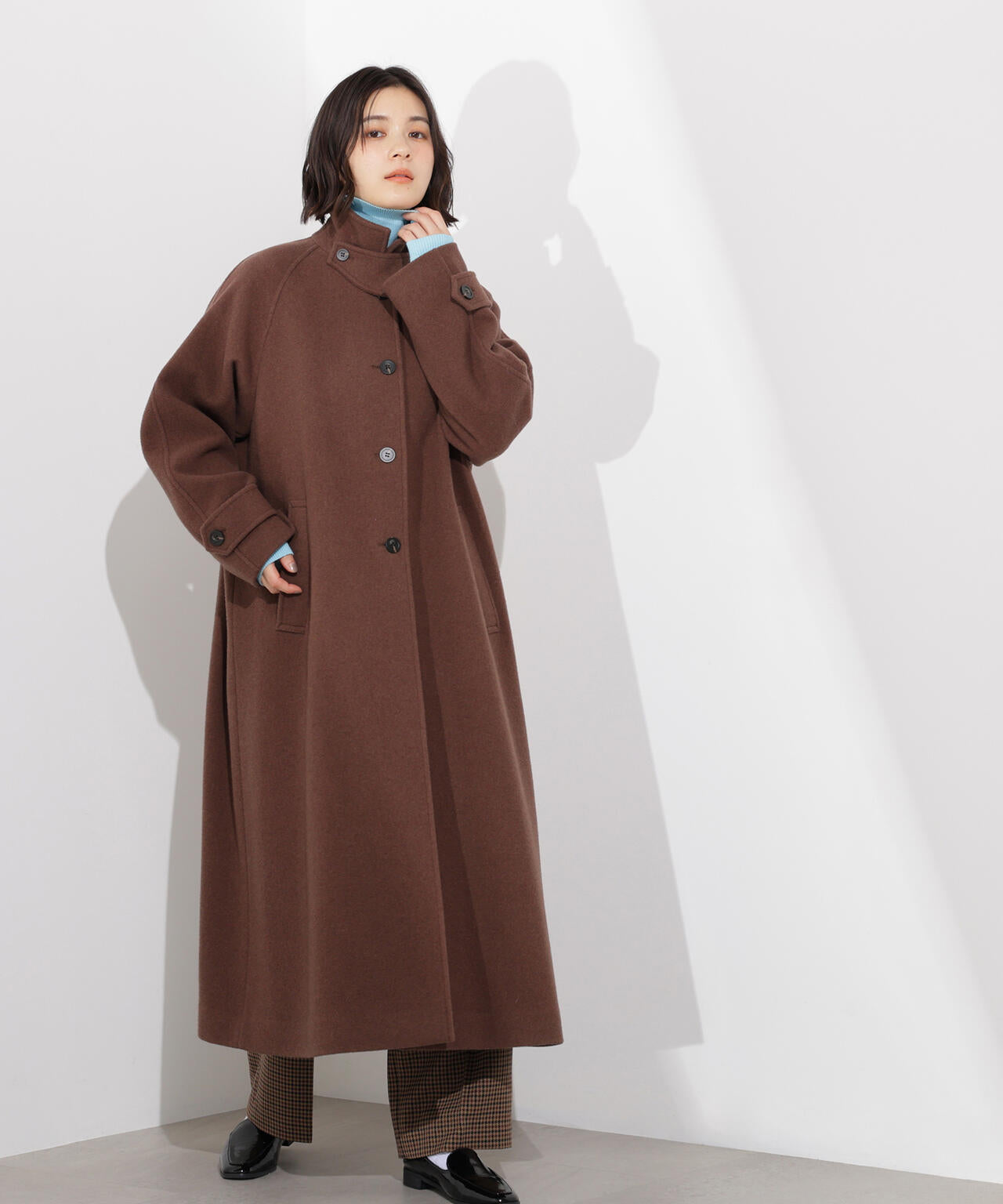 岸本セシルさん着用】ステンカラーロングコート | N. Natural Beauty