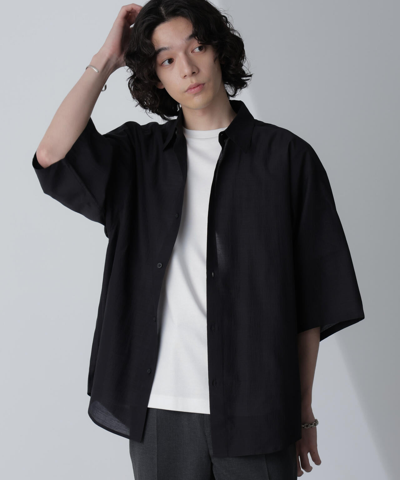 リラックスシアーシャツ 半袖 | NANO universe（ナノ・ユニバース