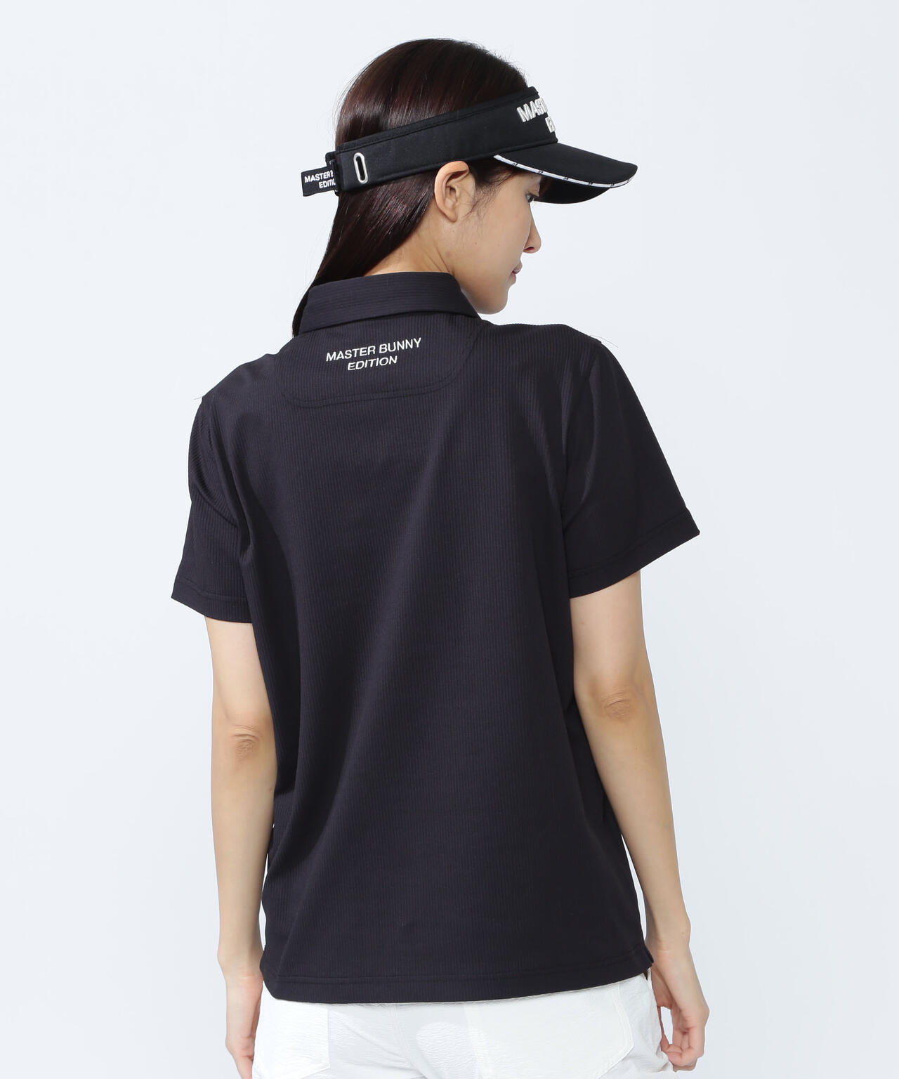 ストライプサッカー4WAYストレッチ半袖ポロシャツ | MASTER BUNNY