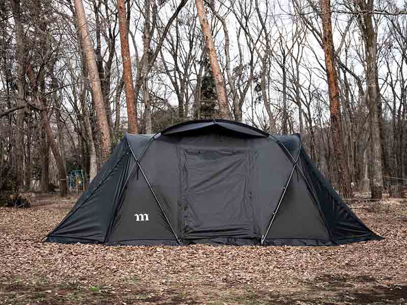 ムラコ ZIZ 5P】ブラック2ルームテントがクールでかっこいい